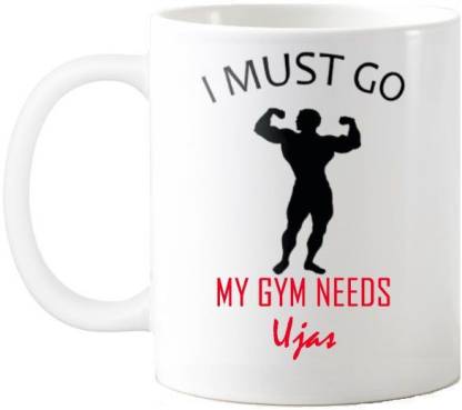 Exoctic Silver Ujas Gym Quotes Gift 53 Ceramic Coffee Mug