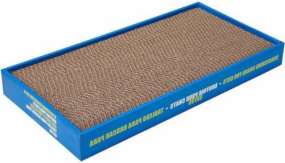 Sage Square Jumbo Size Scratching Board/Scratch Pad Toy with Catnip for Cat/Kitten/Puppy (48x24 cm) Jute Tough Toy For Cat