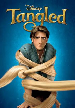 Tangled Movie Poster for Room & Office (13 Inch X 19 Inch, Rolled) Multi Color Paper Print