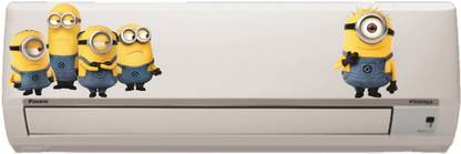 STICKER STUDIO 91 cm AC Sticker Wall Sticker Split Air Conditioner Sticker Standard Size Reusable Sticker