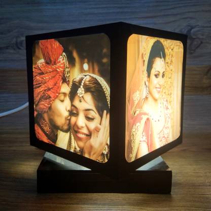 Zoci Voci Ready to Print Nostalgia Mini Rotating photo lamp Table Lamp