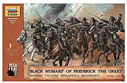Zvezda Black Hussars of Frederick II The Great of Prussia XVIII Century 1/72