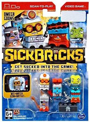 Sick Bricks Spin Docter Omega Blaster Magna Minion Sludge Hammer & Pyro Techie Minifigure 5-Pack