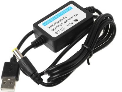 9V Battery Eliminator USB Cable 5V to 9V Voltage Converter Step-up Volt DC