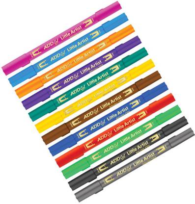 Add Gel Little Artist - Twin Tip Brush Pen - Pack Of 3