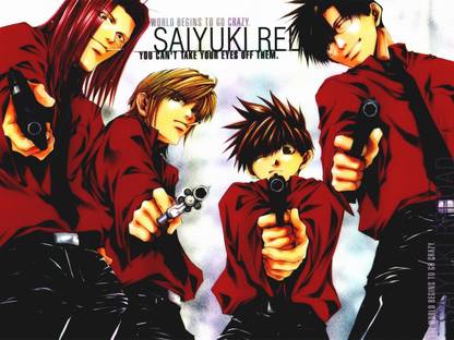 Athah Anime Saiyuki Genjo Sanzo Goku Sha Gojyo Cho Hakkai Saiyuki Reload 13*19 inches Wall Poster Matte Finish Paper Print