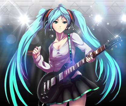 Athah Anime Vocaloid Hatsune Miku 13*19 inches Wall Poster Matte Finish Paper Print