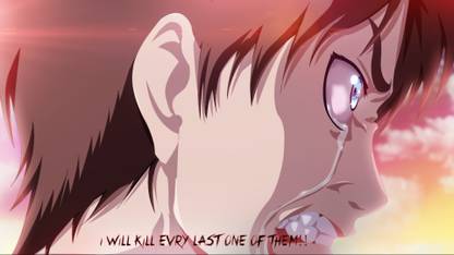 Athah Anime Attack On Titan Attack on Titan Shingeki No Kyojin Eren Yeager 13*19 inches Wall Poster Matte Finish Paper Print