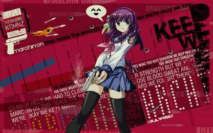 Athah Anime Angel Beats! Yuri Nakamura 13*19 inches Wall Poster Matte Finish Paper Print