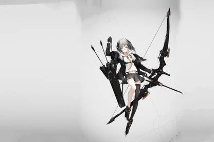 Athah Anime Original Archer Bow Arrow Grey Hair Grey Eyes Short Hair 13*19 inches Wall Poster Matte Finish Paper Print