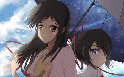Athah Anime Your Name. Mitsuha Miyamizu Kimi No Na Wa. 13*19 inches Wall Poster Matte Finish Paper Print