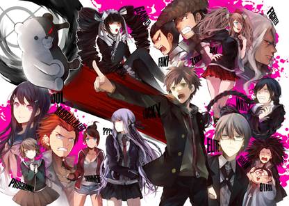 Athah Anime Danganronpa Yasuhiro Hagakure Aoi Asahina Mondo Ōwada Byakuya Togami Kyōko Kirigiri Kiyotaka Ishimaru Leon Kuwata Makoto Naegi Sayaka Maizono Alter Ego Celestia Ludenberg Tōko Fukawa Hifumi Yamada Sakura Ōgami Junko Enoshima Monokuma 13*19 inches Wall Poster Matte Finish Paper Print