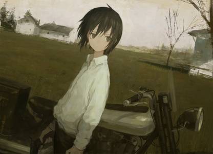 Athah Anime Kino's Journey Kino Hermes 13*19 inches Wall Poster Matte Finish Paper Print
