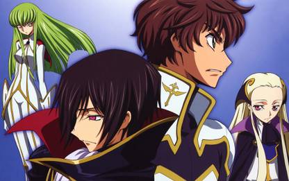 Athah Anime Code Geass C C Suzaku Kururugi Lelouch Lamperouge V V 13 19 Inches Wall Poster Matte Finish Paper Print Animation Cartoons Posters In India Buy Art Film Design Movie Music