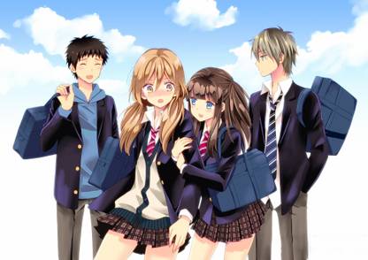 Athah Anime Netsuzou TRap Hotaru Mizushina Yuma Okazaki Takeda Fujiwara 13*19 inches Wall Poster Matte Finish Paper Print