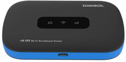 DIGISOL HR 1070 4G/3G MIFI BROADBAND 4G Router 2.4 GHz 150 Mbps Wifi Speed Single Band Internal Antenna MiFi (Sim Based)