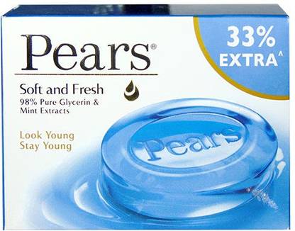 Pears Soft and Fresh Mint Extracts Bar 75g