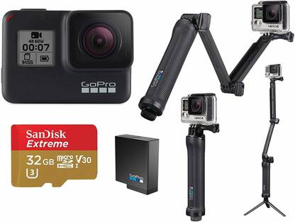 GoPro Hero7 Black (Special Bundle) Sports and Action Camera
