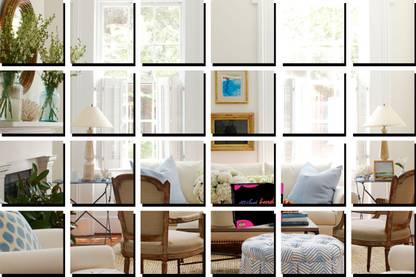 Bikri Kendra 100 cm Big square silver 24 - 3D mirror acrylic wall stickers decorative Self Adhesive Sticker