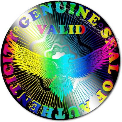 Security Hologram 2.5 cm 100 1"(25.4Mm)Circle 3D Stickers Protective S " Seal Of Authenticity" Tamper Evident Removable Sticker