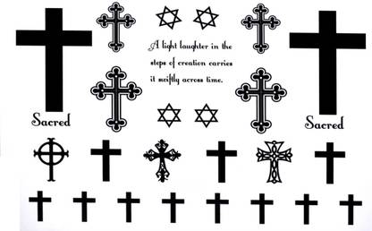 voorkoms cross christian sign tattoo