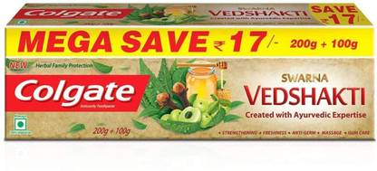 Colgate Swarna Vedshakti toothpaste 200g+100g Toothpaste