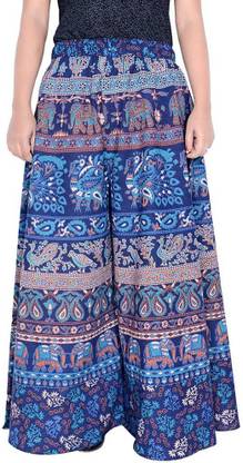 ShopGlobal Flared Women Blue Trousers