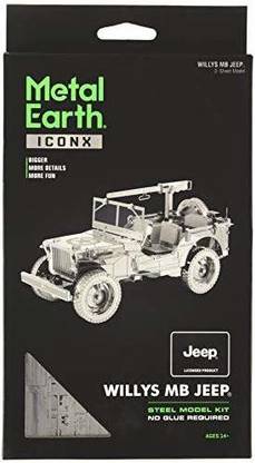 Fascinations ICONX Willys MB Jeep 3D Metal Model Kit
