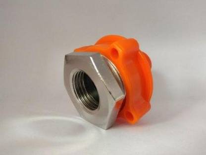 Pooja Trendz Water Inlet Pipe Hexagonal Bib Adapter Connector Female Thread-1 Pcs. Washing Machine Inlet Hose
