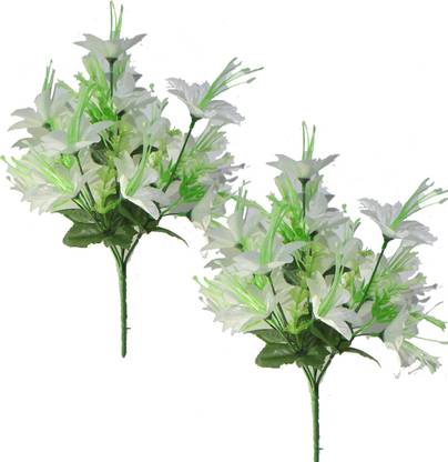 MALIK White Lily Artificial Flower