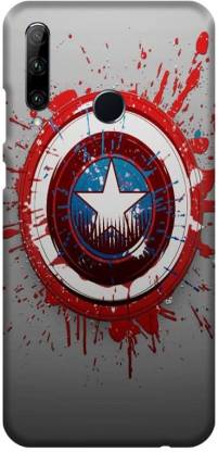 PNBEE Back Cover for Honor 20 lite, HRY-LX1T, Honor 10i- Captain America Logo Print Mobile Case Cover