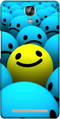 LEEMARA Back Cover for Gionee M5 Plus - Smiles Print On Back Cover