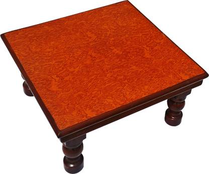 CRAFTMAN Craftman Dinning Chowky Piddha Small Table Stool 18x18x9 inches Wooden All Purpose Chowki