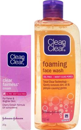Clean & Clear Foaming Face Wash with Fairness Cream