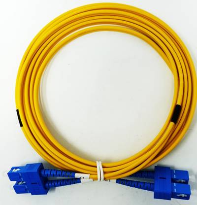 DAX Patch Cable 1.5 A 3 m Primary Coating Material : Silicon, Secondary Coating Material : Nylon Fiber Single Mode SC- SC Patch Cord LSZH 3 Meters DX-S21103