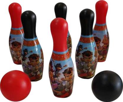 CHHOTA BHEEM Kung Fu Dhamaka 6 Pins and 2 Ball set Playing set