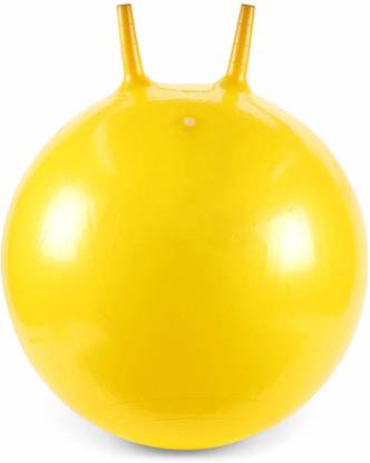 JohnMacc Bounce Rubber Hop Ball Space Hopper Jump N Bounce Handle Ride For Kids, Baby