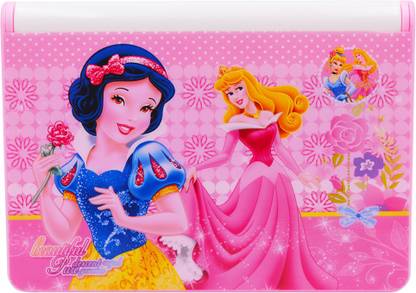 MINAAR Utility Book Shelf Pencil Box + Drawing Board for Kids , Disney Princess Print Art Plastic Pencil Box