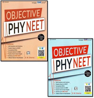 Cengage Objective Physics For Neet, 2-Books Set(Class-11 + 12) (By-B.m.sharma)-2019