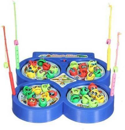 Mine Swift Battery Operated Musical Fish Catching(Fishing) Games Party & Fun Board Game