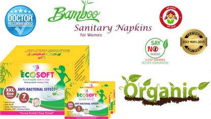 ECOSOFT PREMIUM SANITARY PADS BAMBOO FIBER 100% BIODEGRADABLE Sanitary Pad