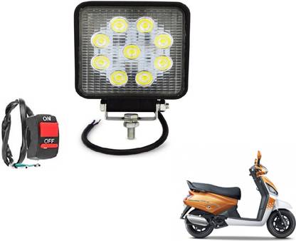 MOCKHE VLB-SQR9LD1P-123 Headlight Motorbike LED for Mahindra (12 V, 27 W)