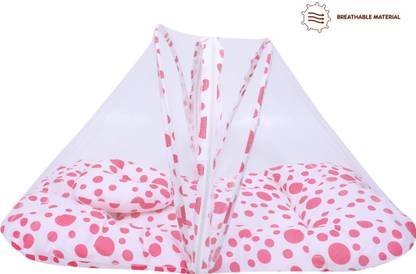Miss & Chief by Flipkart Baby Mosquito Net With Mattress Polycotton Baby Mattress Circle Print