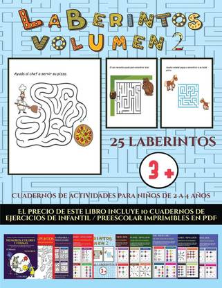 Cuadernos de actividades para ninos de 2 a 4 anos (Laberintos - Volumen 2)