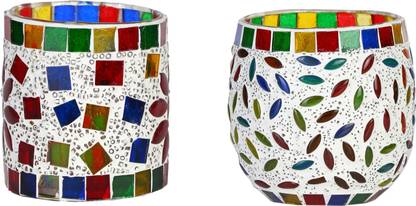 AFAST Decorative Glass Shade For Colorful Magical Lighting Effects-BT23 Glass 2 - Cup Tealight Holder