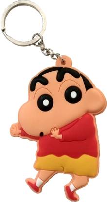 AVI Doublesided Red Crayon Shinchan Dancing For Fans Design Key Chain