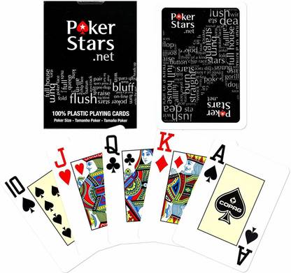 Poker Stuff India Plastic PokerStars Jumbo Index Playing Cards (Black/Red)