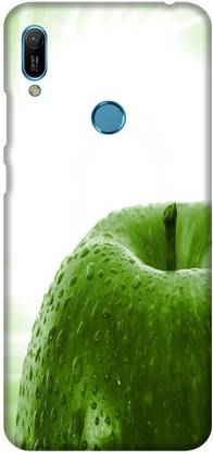 PNBEE Back Cover for Huawei Y6 (2019), Huawei Y6 Prime (2019), MRD-LX1- Green Apple Print Mobile Case Cover