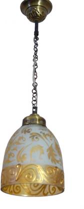 Prop It Up SFL Antique Design Brass Portuguese Style Single Ceiling Hanging Light (25cm x 25cm x 30cm, Bronze) Chandelier Ceiling Lamp