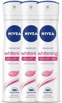 NIVEA Deodorant Whitening Smooth Skin Deodorant Spray  -  For Women